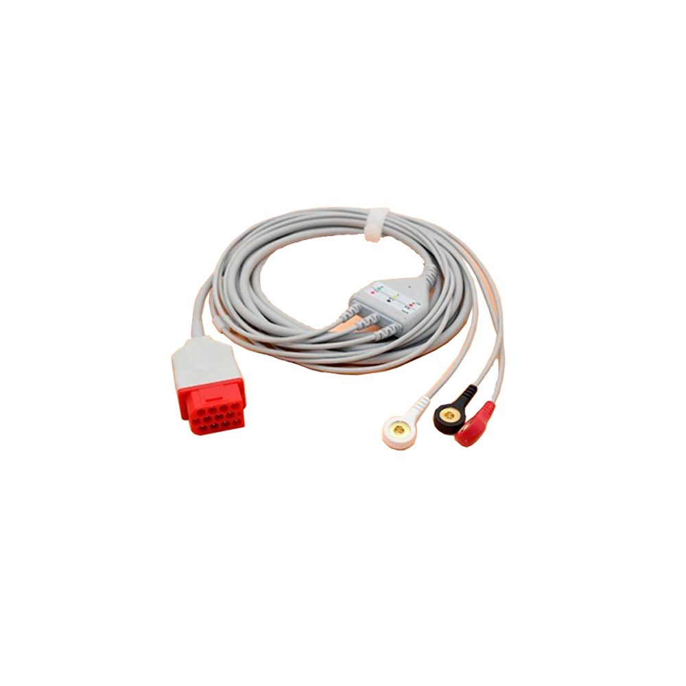 Cable ECG de una pieza Bionet conector Rectangular