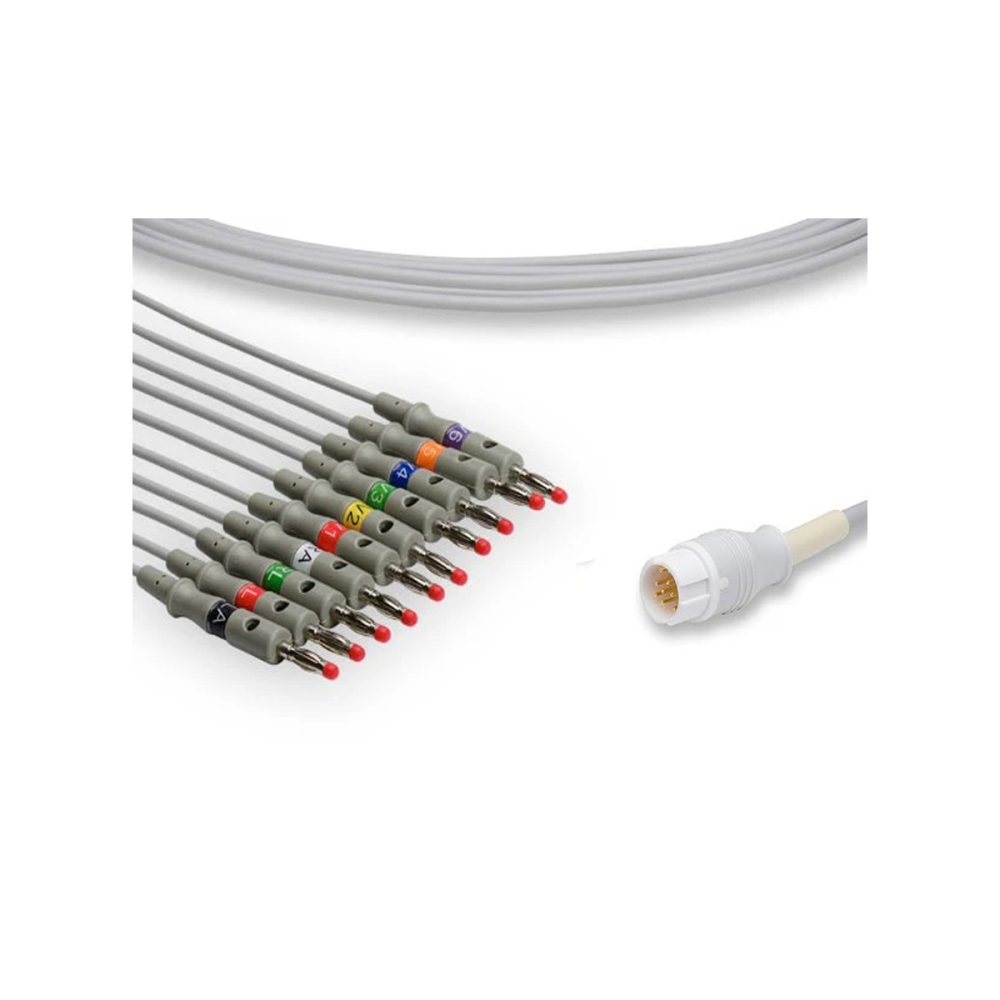 Cable EKG de conexión directa compatible con Philips