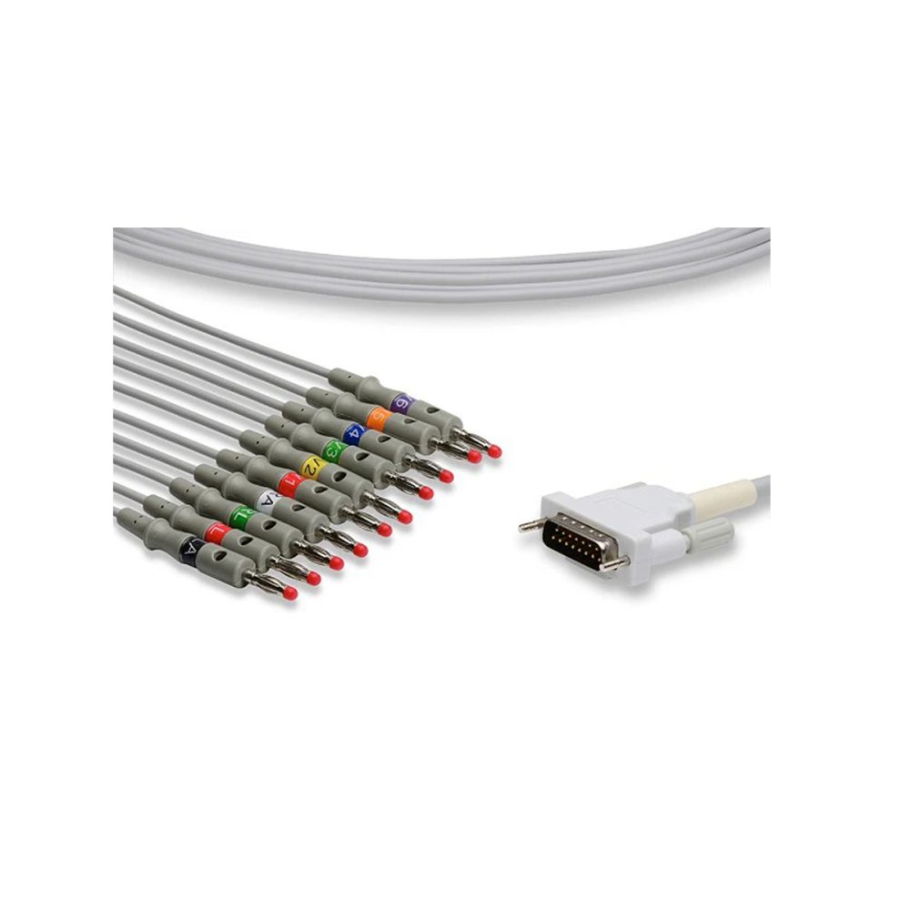 Cable EKG Schiller (tornillo largo)