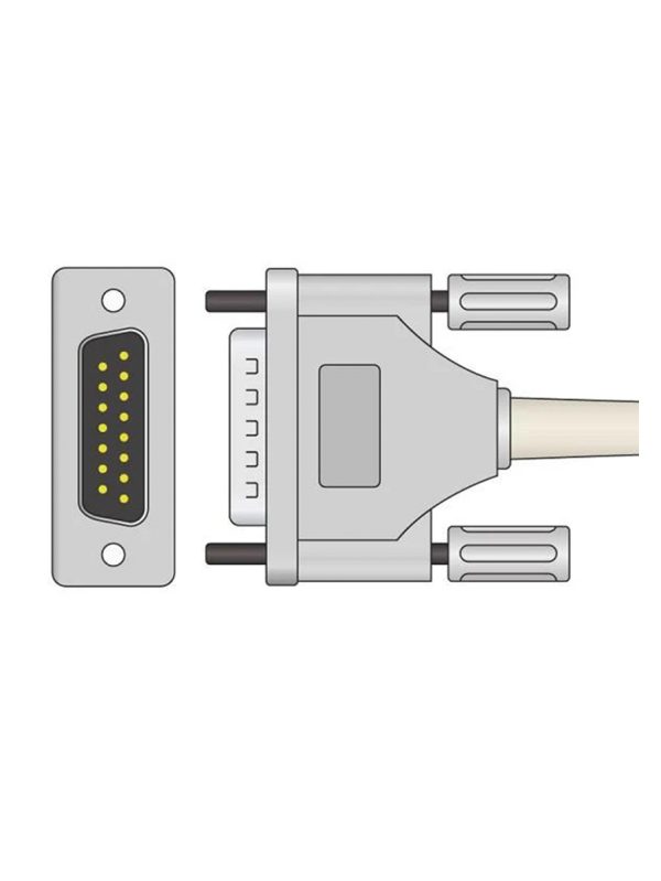 Cable EKG Schiller (tornillo largo) - Image 2