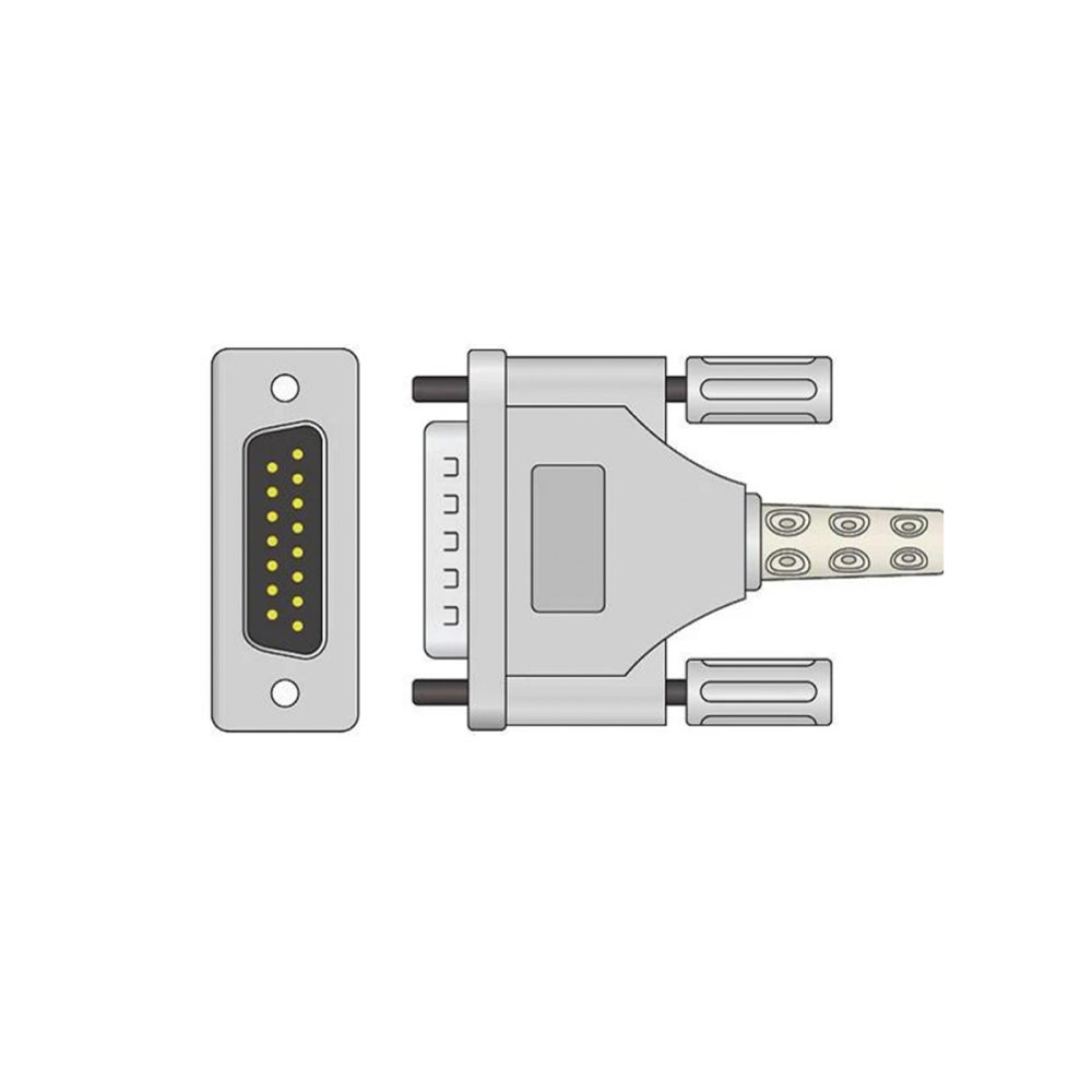 Cable EKG Schiller (tornillo corto) - Image 2