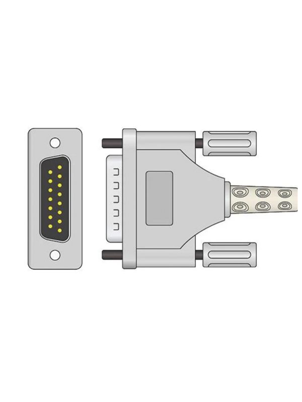 Cable EKG Schiller (tornillo corto) - Image 2