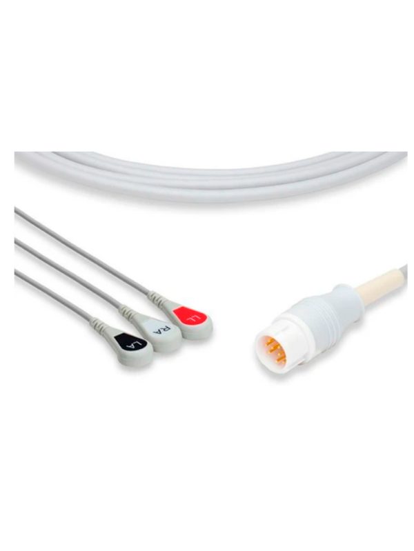 Cable de ECG puntas unidas para monitor Biocare IM12 terminación broche - Image 2