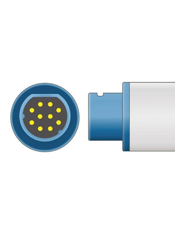 Sensor SpO2 Simens conector media luna - Image 3