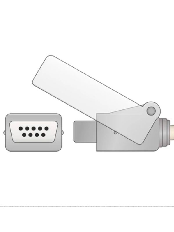 Cable adaptador SpO2 Novametrix 7-pines - Image 2
